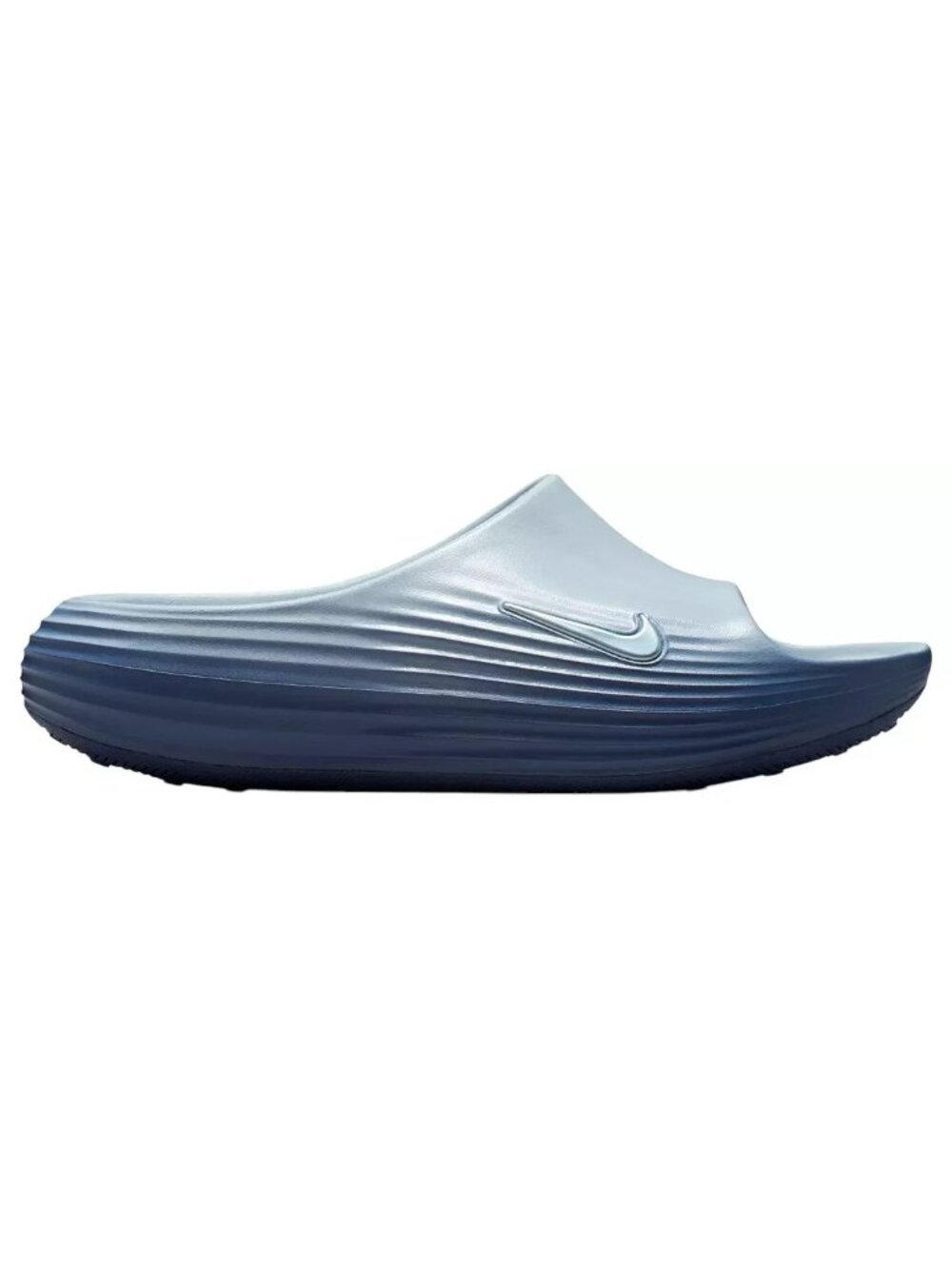 Nike Women's Reactx Rejuven8 Slide Lt Armory Blue Slip On Size 8